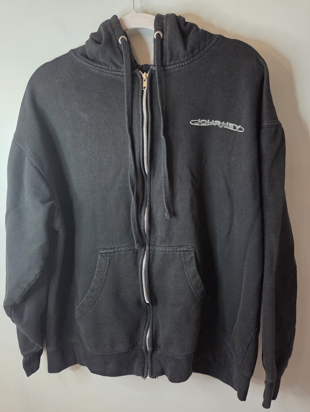 Journey Hoodie Adult XL Black Full Zip 2013 World Tour Dont Stop Believing Rock